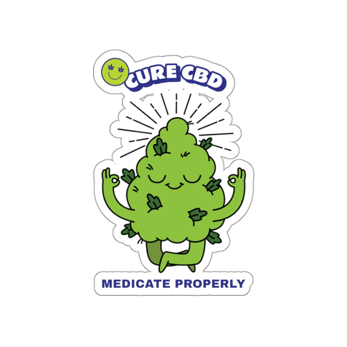 Medicate Properly Sticker